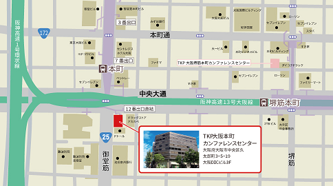 TKP大阪本町地図